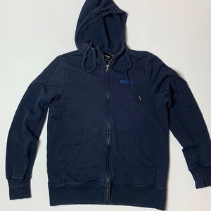 Oakley Blue Fleece Hoodie Size Small Almost an Unfair Advantage